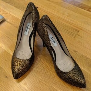 Clarks Narrative Metallic Women's Heels